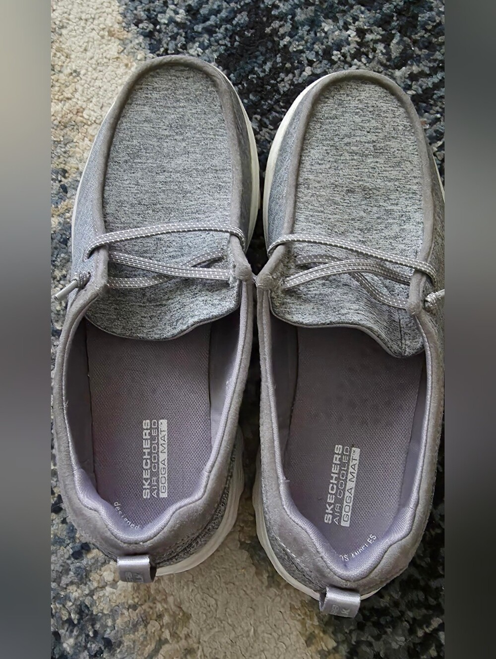 Skechers Women's Light Go Walk Gray Slip-On Sneakers Size 9.5